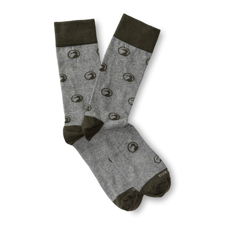Motif Sock | Duck Head - Varsity Gray - Apparel - Socks