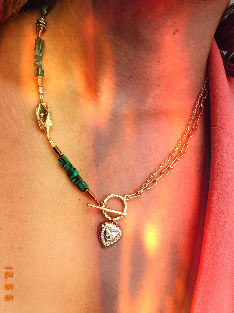 Ogma Necklace | Minh Atelier - Jewelry - 18k Gold - Agate