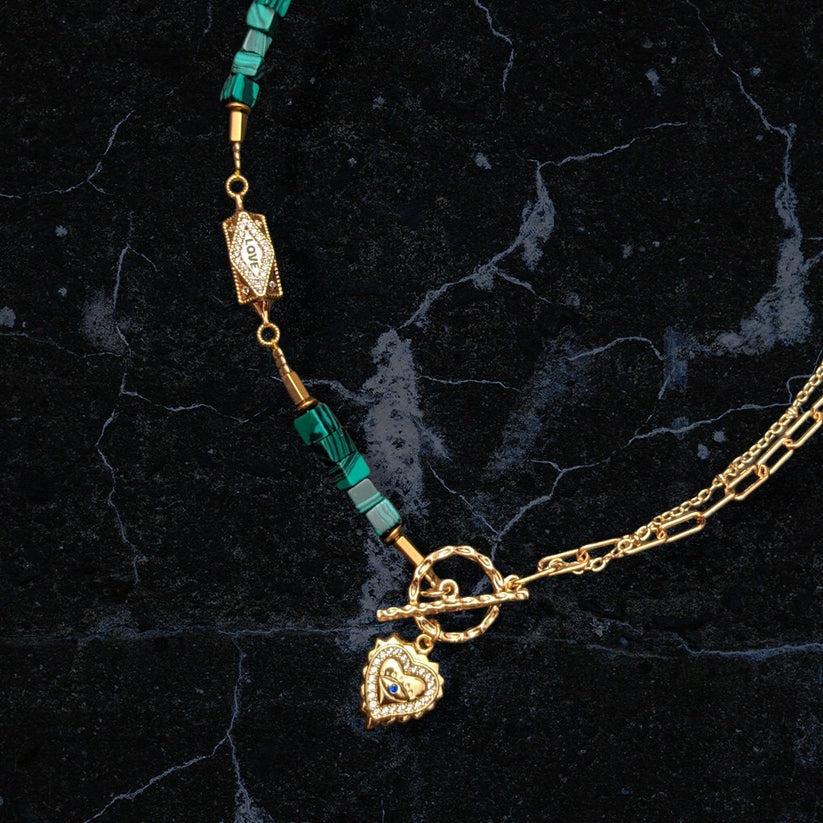 Ogma Necklace | Minh Atelier - Jewelry - 18k Gold - Agate