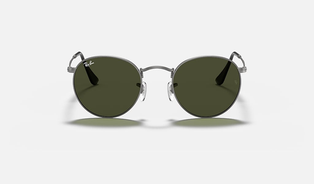 Round Metal | Black With Green | Ray Ban - Sunglasses -