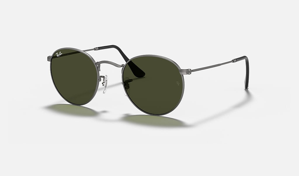 Round Metal | Black With Green | Ray Ban - Sunglasses -