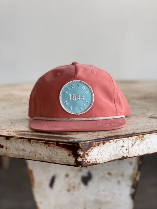 Shop Hat | Small Batch Hats | 1844 Liquor Market - Salmon