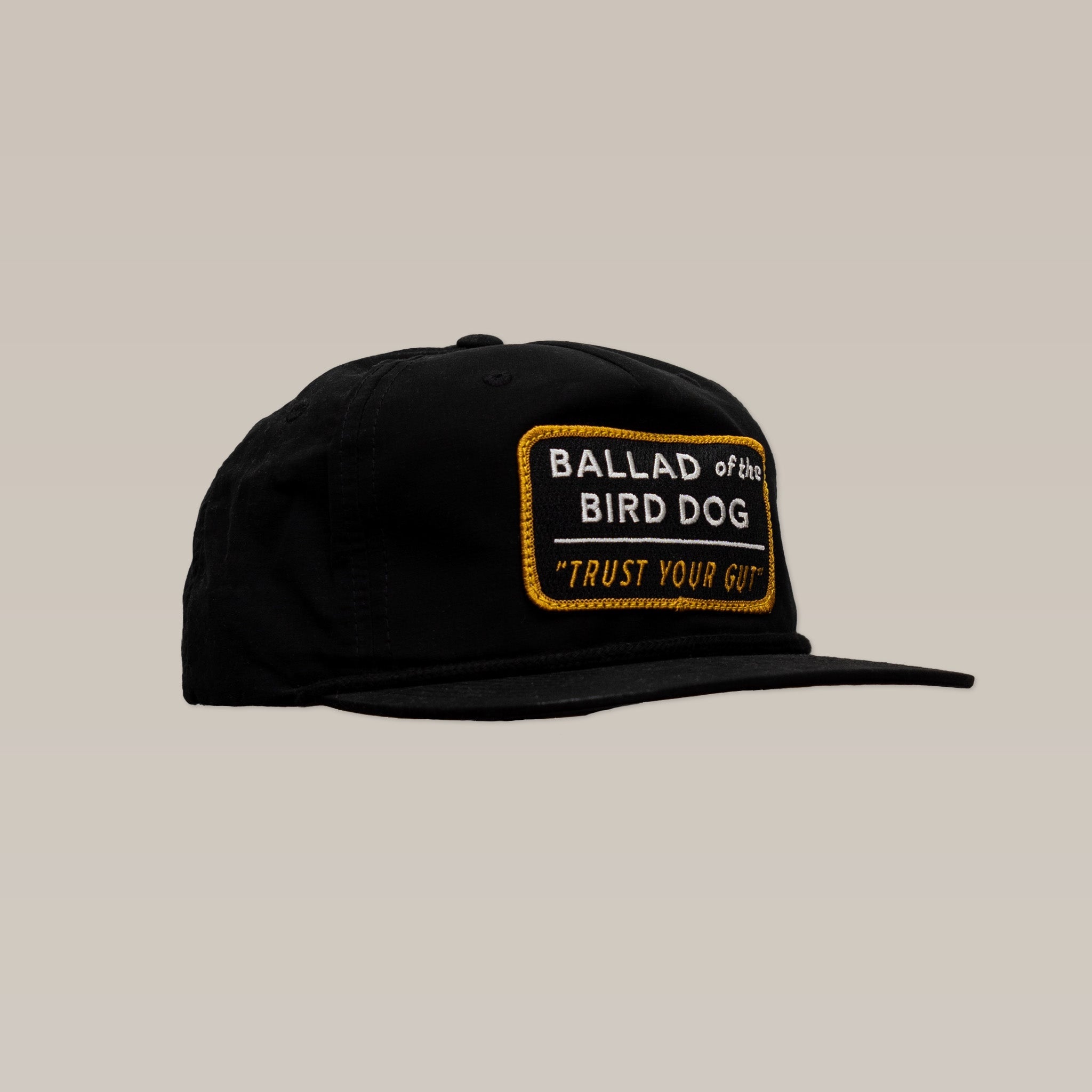 The Shop Hat | Trust Your Gut Vintage Slate by Ballad of the Bird Dog features a bold patch with "TRUST YOUR GUT," making it a standout addition to any hat collection.