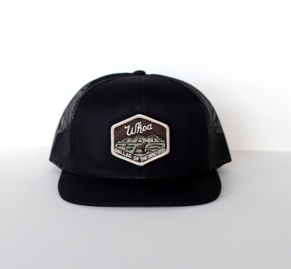 Shop Hat | Whoa Ballad Of The Bird Dog - Black Wool Mesh