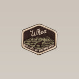 The Shop Patch | Whoa | Ballad of the Bird Dog by Ballad of the Bird Dog features a mountain, field scene, and dog silhouette—ideal for bird hunting fans.