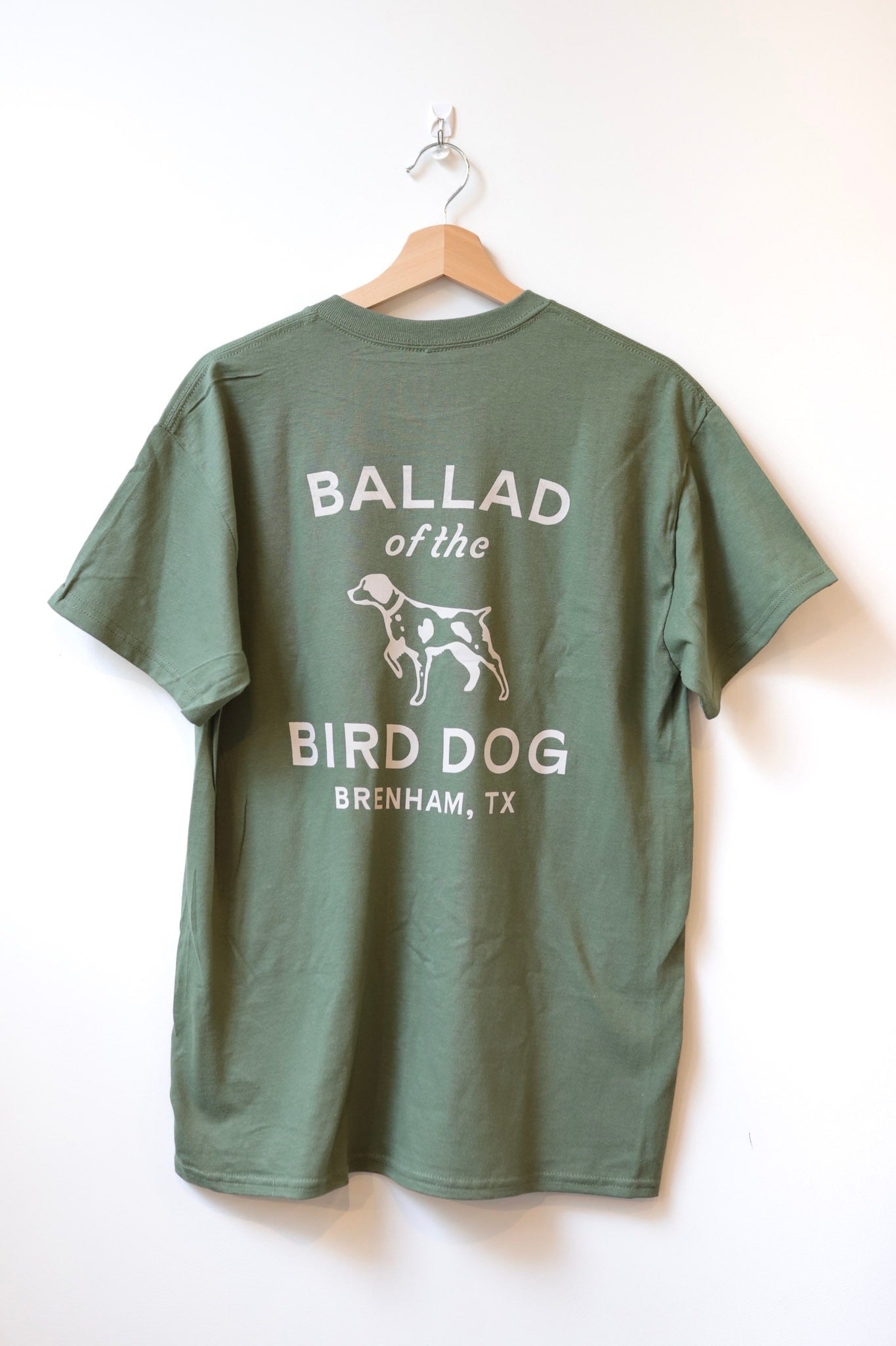 Green Bird Dog Classic Shop Logo T-shirt