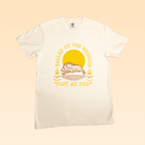The Shop Shirt | Fast As You by Ballad of the Bird Dog features a tiger with a yellow sun and “Fast As You” in yellow-orange text—a tribute to classic country music and American heritage style.