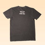 The Ballad of the Bird Dog Shop Shirt | Pointer is a dark gray tee laid flat, featuring “BALLAD OF THE BIRD DOG” in white text on the upper back.