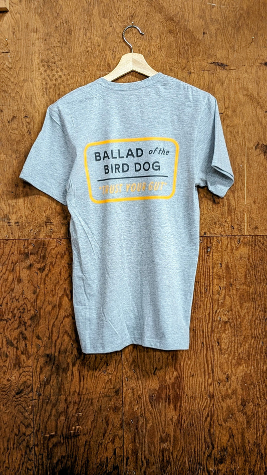 Vintage Slate T-shirt With ’bald’ Printed On It From The Shop Shirt Trust Your Gut Vintage Collection