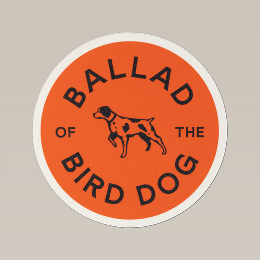 Shop Sticker | Upland Orange Bird Dog | Ballad