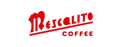 Mescalito Coffee Shop Stickers feature the brand’s red Mescalito Coffee logo with stylized text on a light gray background—ideal for coffee shop merchandise or adding a modern flair to small town café designs.