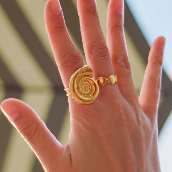 Shore Thing Ring - 18k Gold Plated | Peter and June