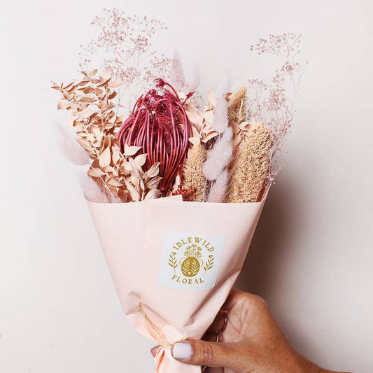 Strawberry Dried Flower Bouquet | Idlewild Floral Co.