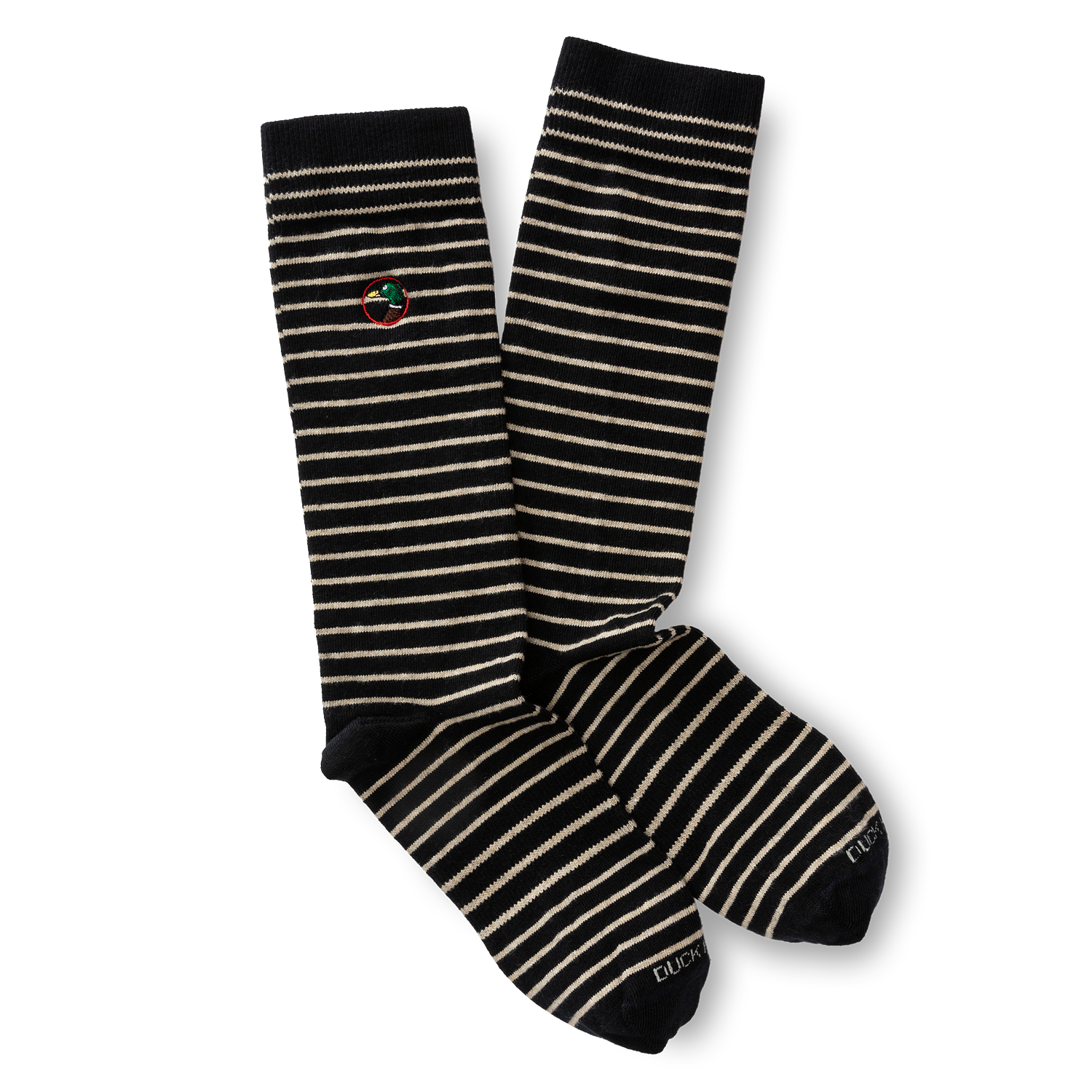 Striped Logo Sock | Duck Head - Dark Navy - Apparel