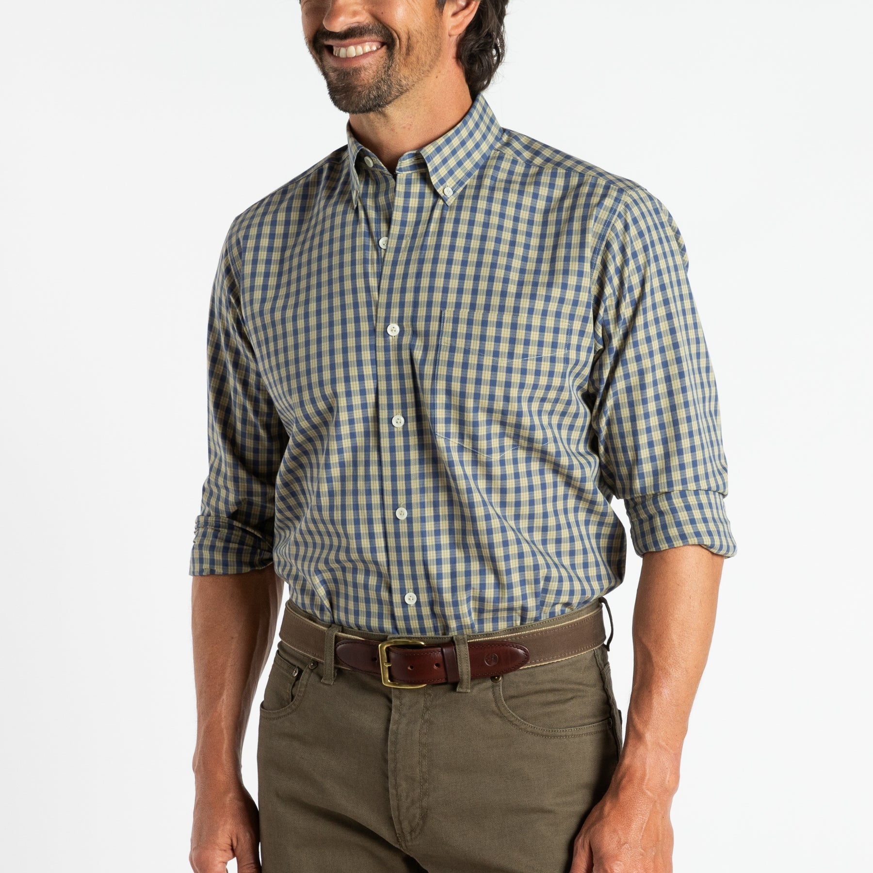 Tomlin Collar Plaid Poplin Shirt | Duck Head - Apparel