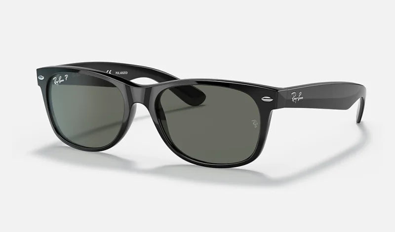 Wayfarer | Black With Green Polarized | Ray Ban - Sunglasses