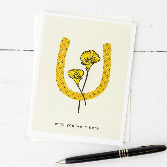 ’wish You Were Here’ | Greeting Card | Jenni Earle