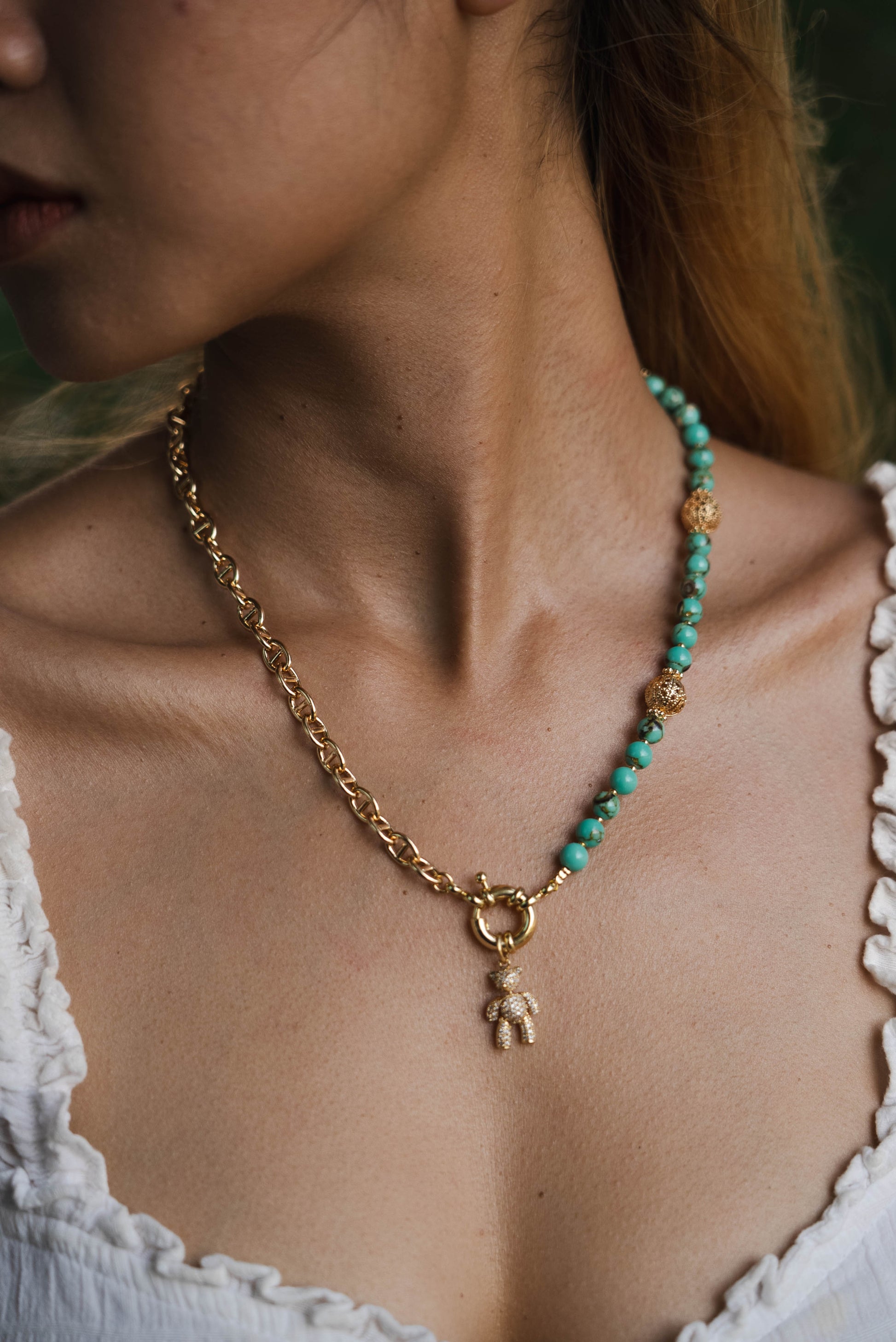 Wonderland Necklace | Minh Atelier - African Turquoise -