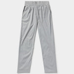 Duck Camp W's Gulf Pants in light gray, featuring an elastic waistband and side pockets, laid flat on a plain white background.