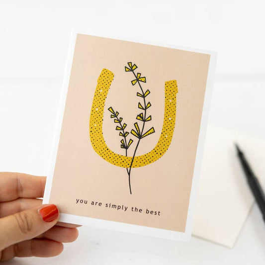 ’you Are Simply The Best’ | Greeting Card | Jenni Earle