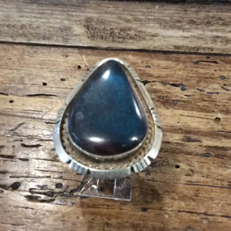 Apache Turquoise Drop Ring | Vintage - Jewelry - Navajo -