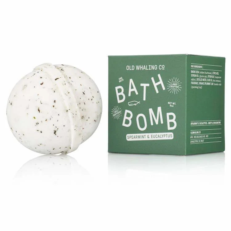 Bath Bomb | Spearmint + Eucalyptus | Old Whaling Co. -