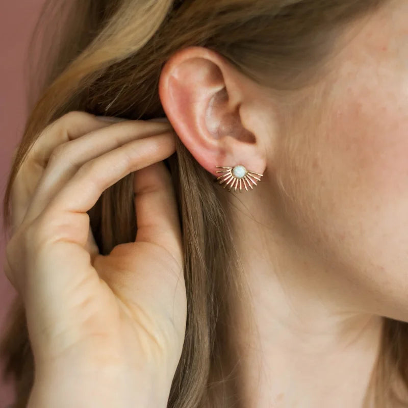 Beam Stud Earrings | Michelle Starbuck Designs - Jewelry -