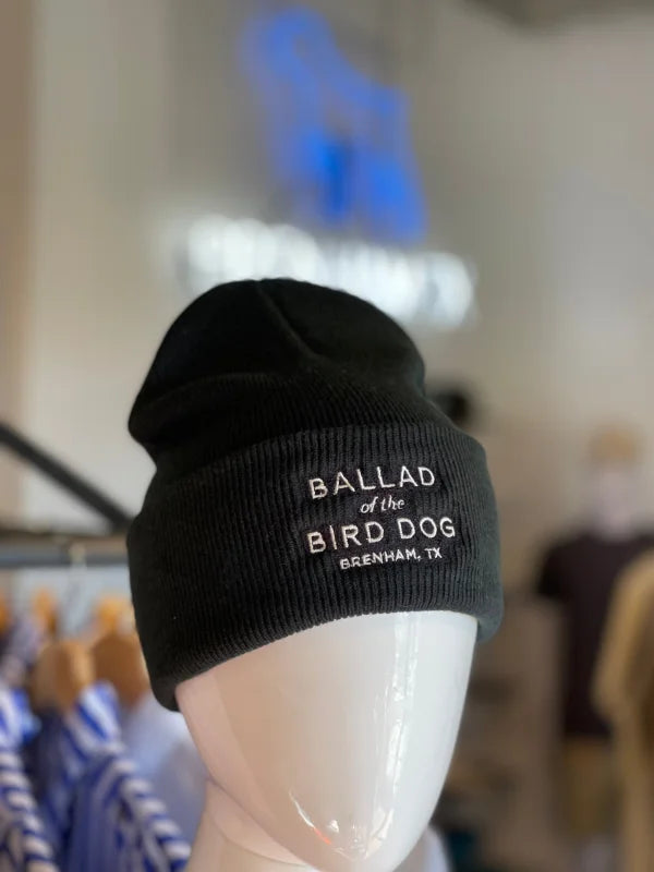 Beanie | Simple Logo + Brenham Tx | Ballad Of The Bird Dog -