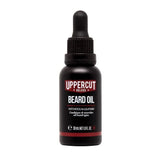 Uppercut Deluxe Beard Oil | 30ml with dropper cap, patchouli and leather scent—conditions and nourishes beards for effective care.