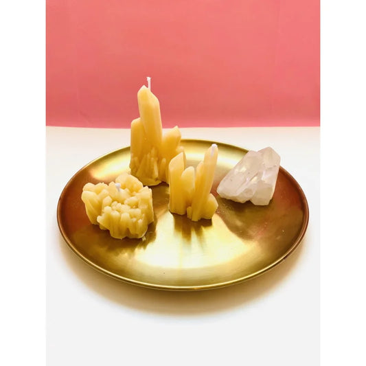 Candle | 3 Pack Gemstone | White Quartz | Maple + Love -