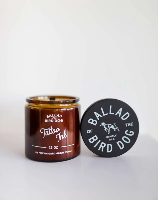 Candle | Tattoo Ink | Ballad Of The Bird Dog - 13 Oz -