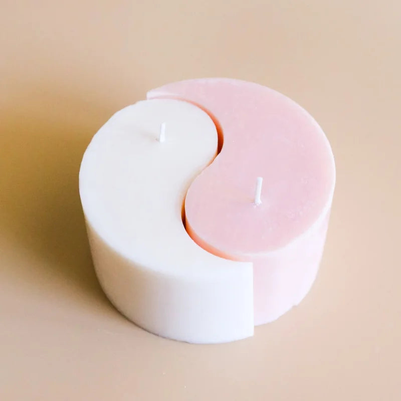 Candle | Yin Yang Molded | Jaxkelly - Peach - Candles -