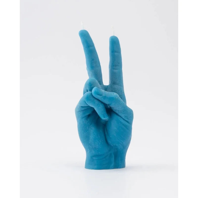 Candlehand Gesture Candle Victory - Blue - Candle - 54