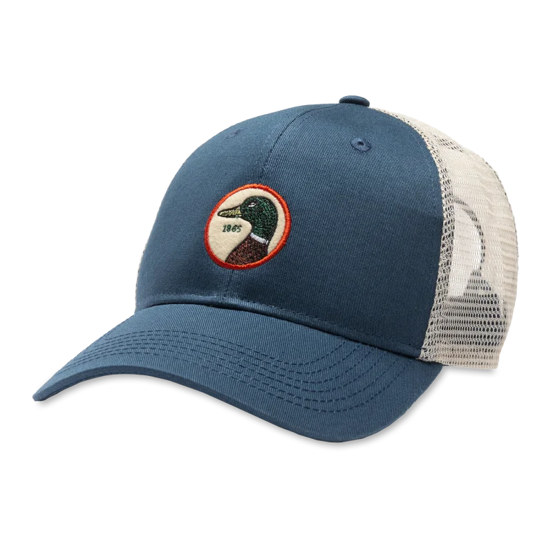 Circle Patch Trucker Hat | Duck Head - Mineral - Accessories