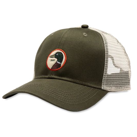 Circle Patch Trucker Hat | Duck Head - Pine - Accessories -