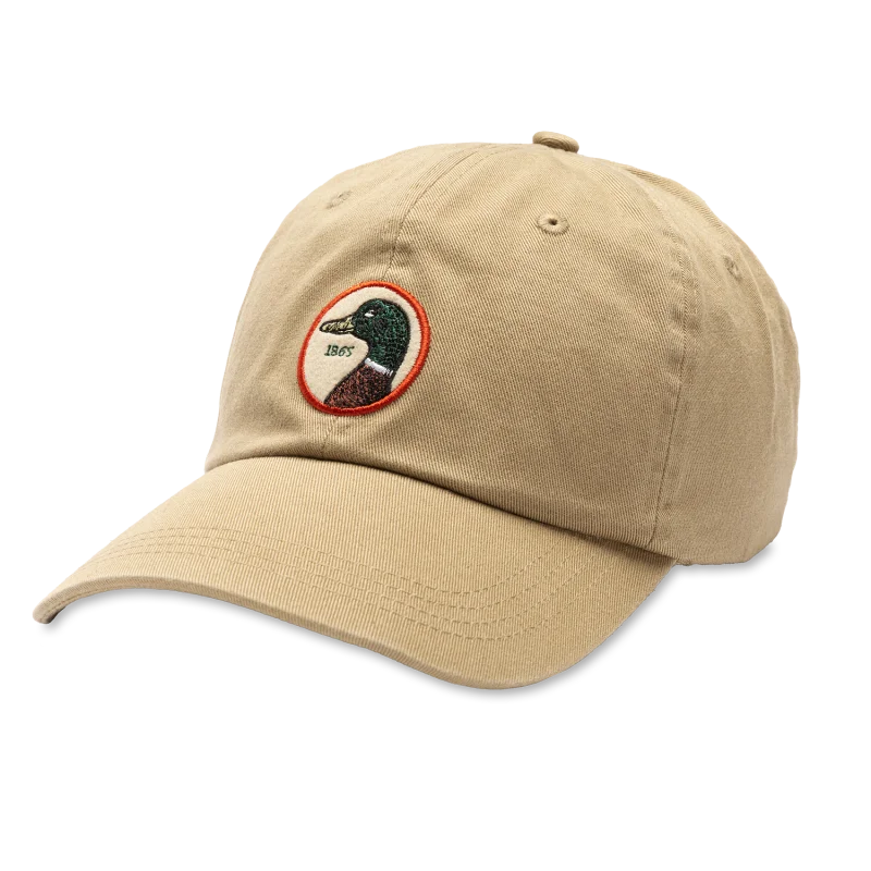 Circle Patch Twill Hat | Duck Head - Khaki - Accessories