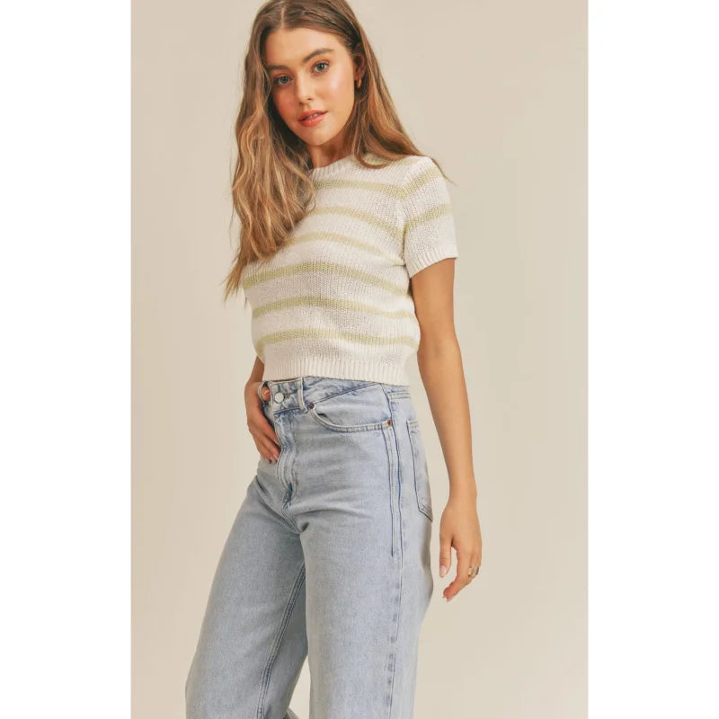 Coming Back Cropped Sweater Top | Sadie & Sage - X-small /