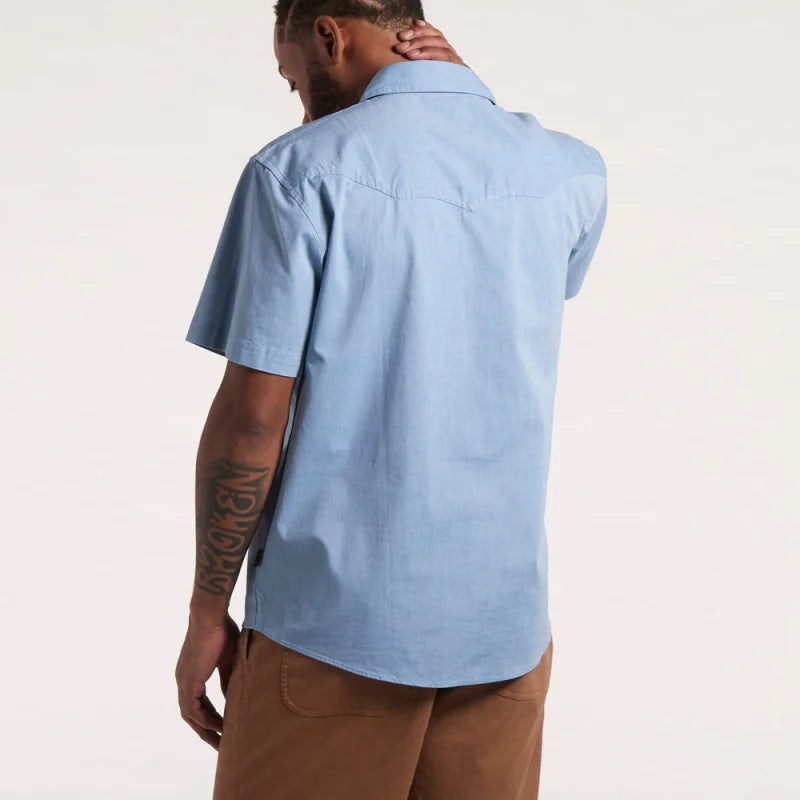 Crosscut Deluxe Shortsleeve | Volts - Blue Chambray | Howler