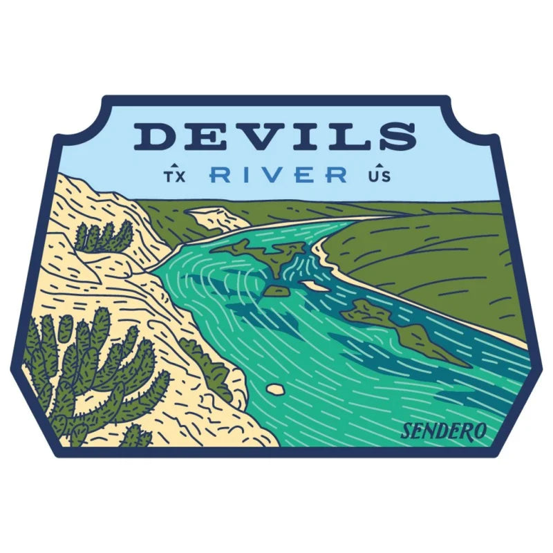 Devils River Sticker | Sendero Provisions Co. - Stickers