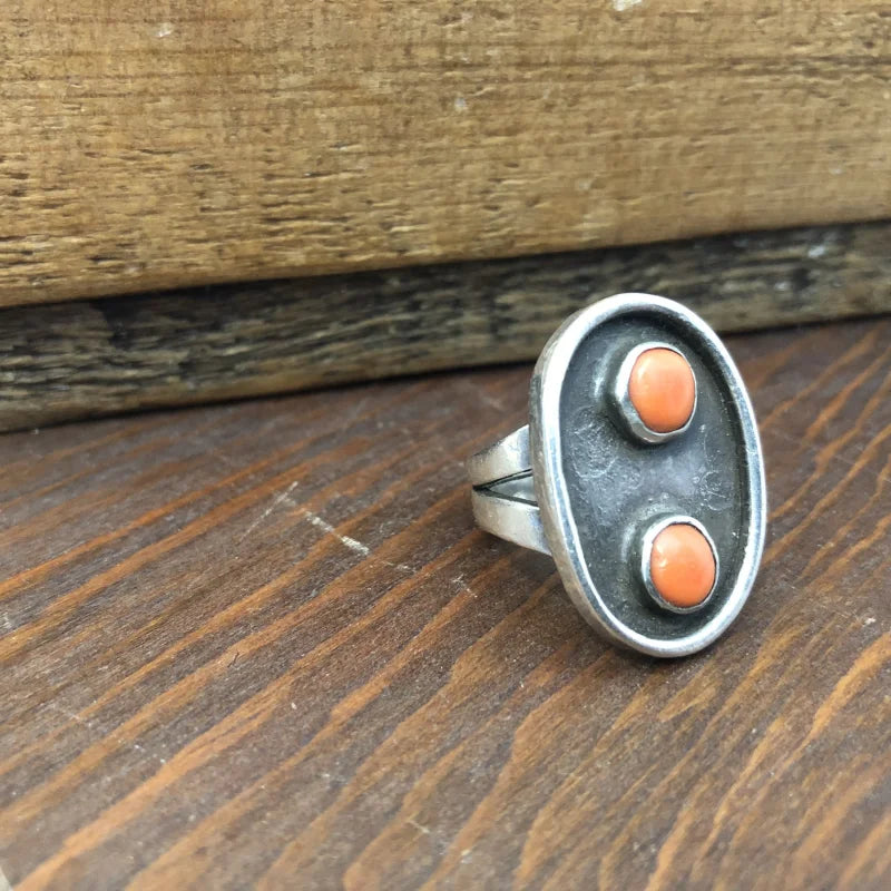 Double Coral Ring | Vintage - Vintage - Coral Ring - Native