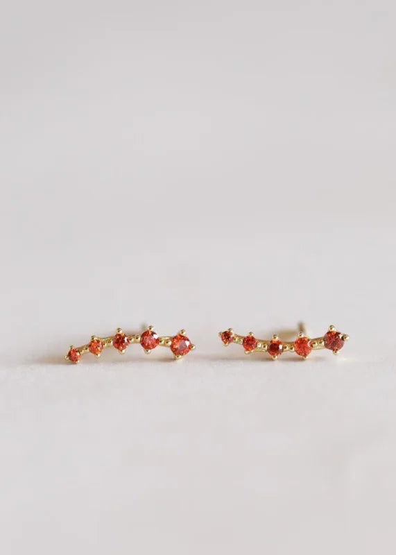 Earrings | Amber Crawlers | Jaxkelly - Jewelry - Crawlers -