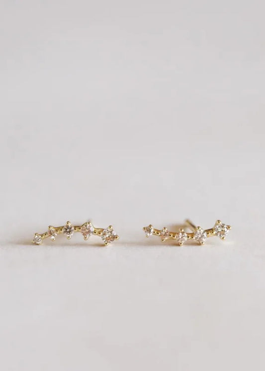 Earrings | Champagne Crawlers | Jaxkelly - Jewelry