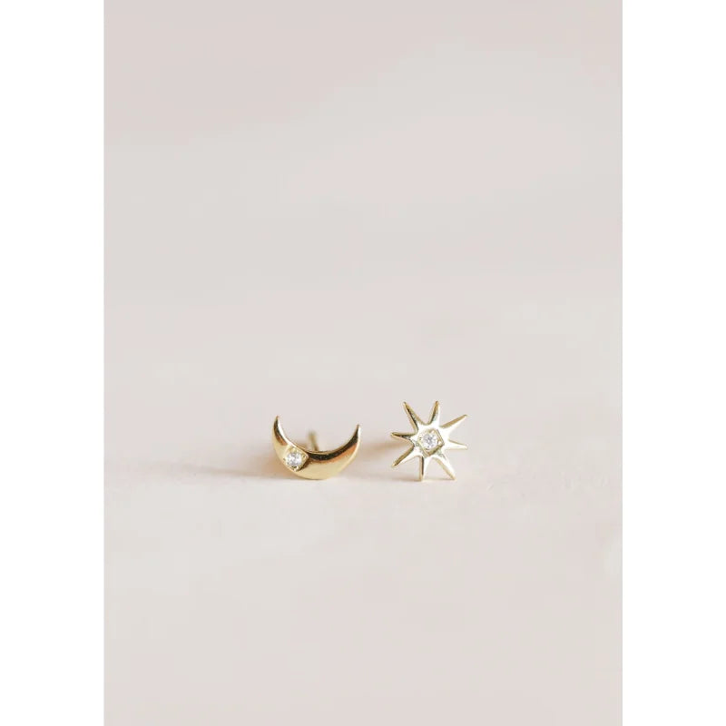 Earrings | Complements - Sun & Moon | Jaxkelly - Jewelry -