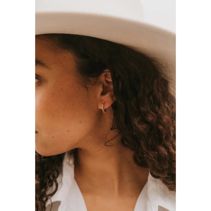 Earrings | Golden Beaded Hoops | Jaxkelly - Jewelry - Beaded