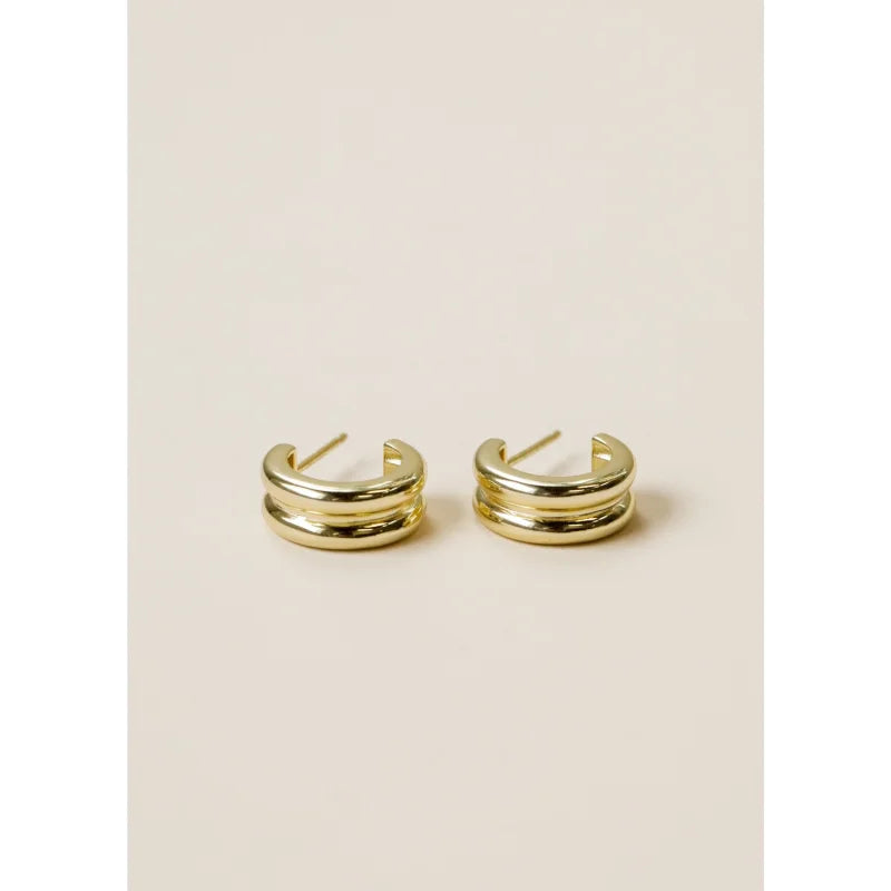 Earrings | Golden Hoops Bold | Jaxkelly - Jewelry -