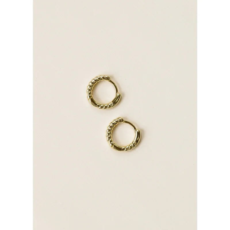 Earrings | Golden Rope Hoops | Jaxkelly - Jewelry - Earring