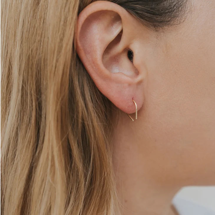 Earrings | Minimalist Horseshoe | Jaxkelly - Jewelry -