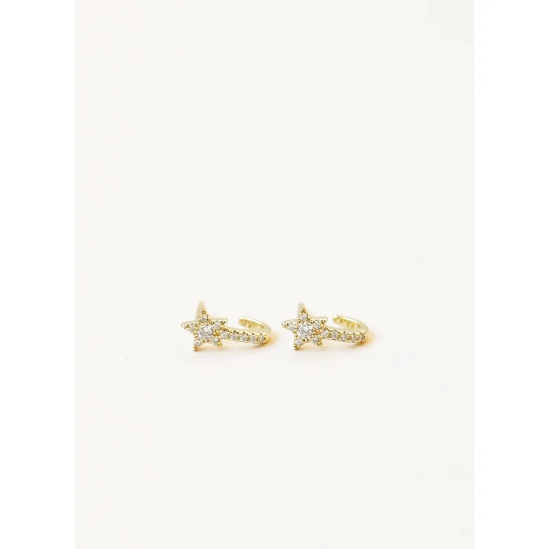 Earrings | Pavé Huggie Star | Jaxkelly - Jewelry - Good