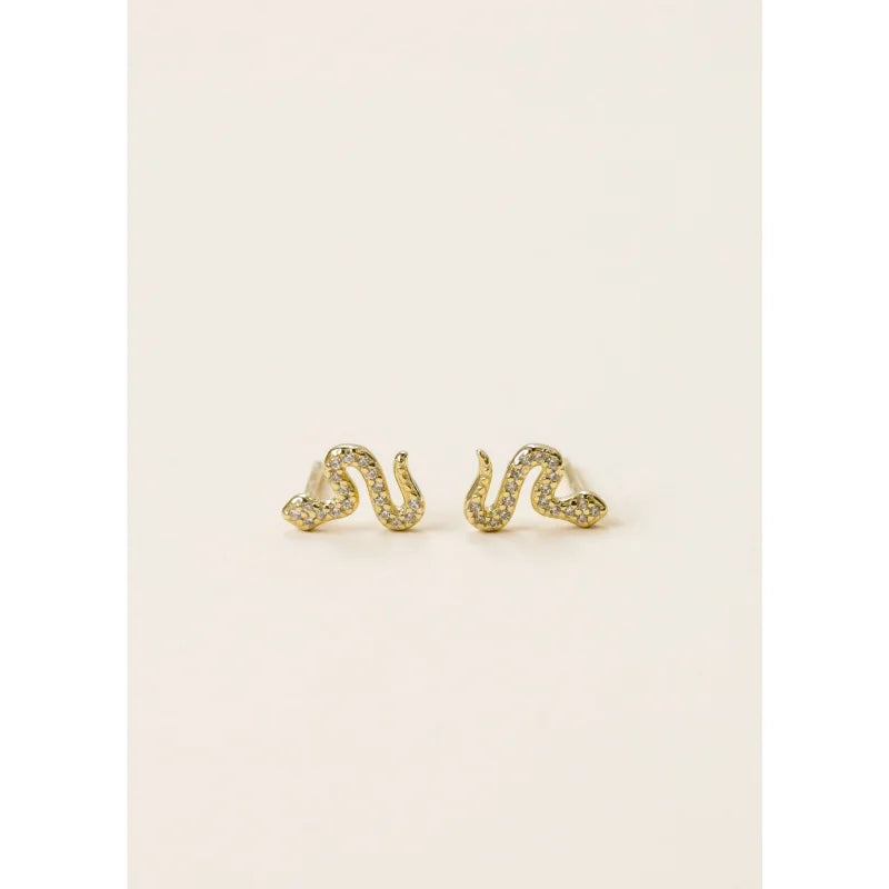 Earrings | Pavé Snake | Jaxkelly - Jewelry - Earrings -