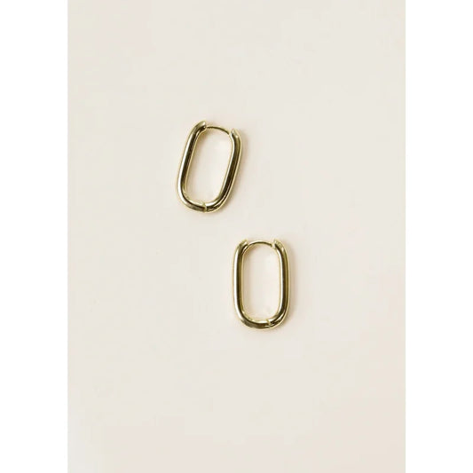 Earrings | Rectangle Hoop | Jaxkelly - Jewelry - Amazonite